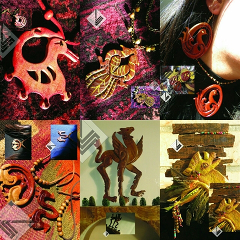 7dang-مجله صنایع دستی -نمایشگاه زیور آلات و تزئینات چوبی، با الهام از موتیف ها جانوری و گیاهی ساسانی