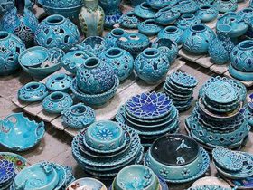 سفال لالجین همدان صنایع دستی هنرهای سنتی میراث فرهنگی
